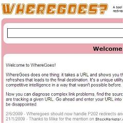 WhereGoes redirection tracking